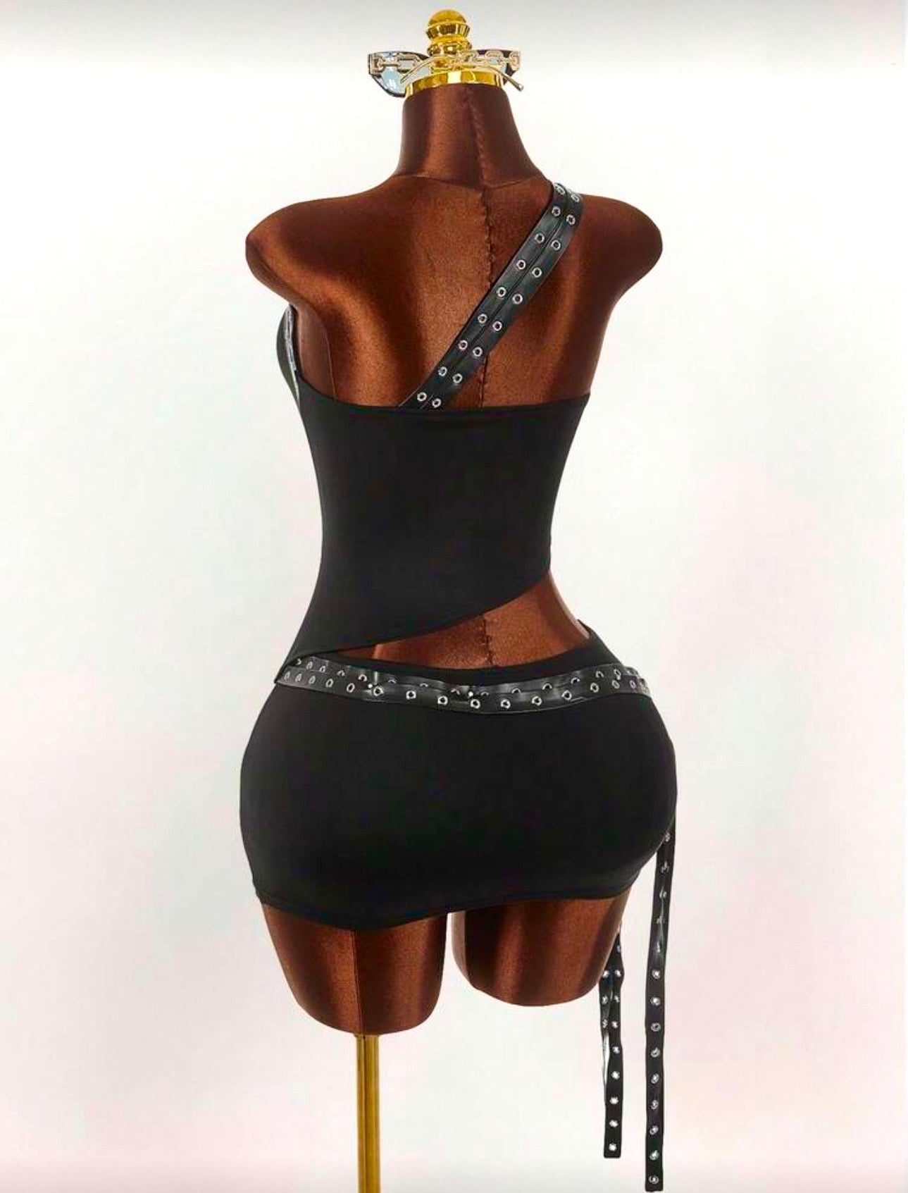 Stud Detail Skirt Set