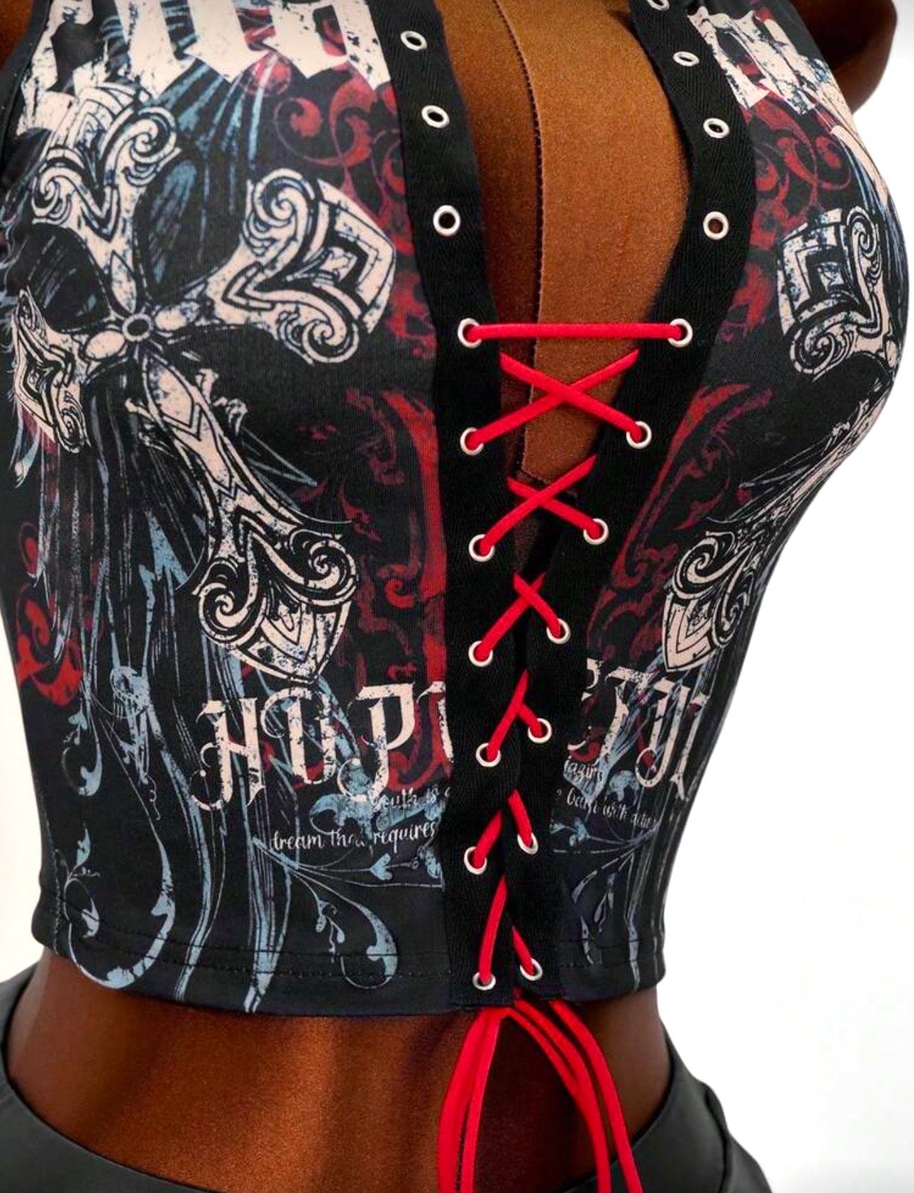Wild Card Lace-Up Top