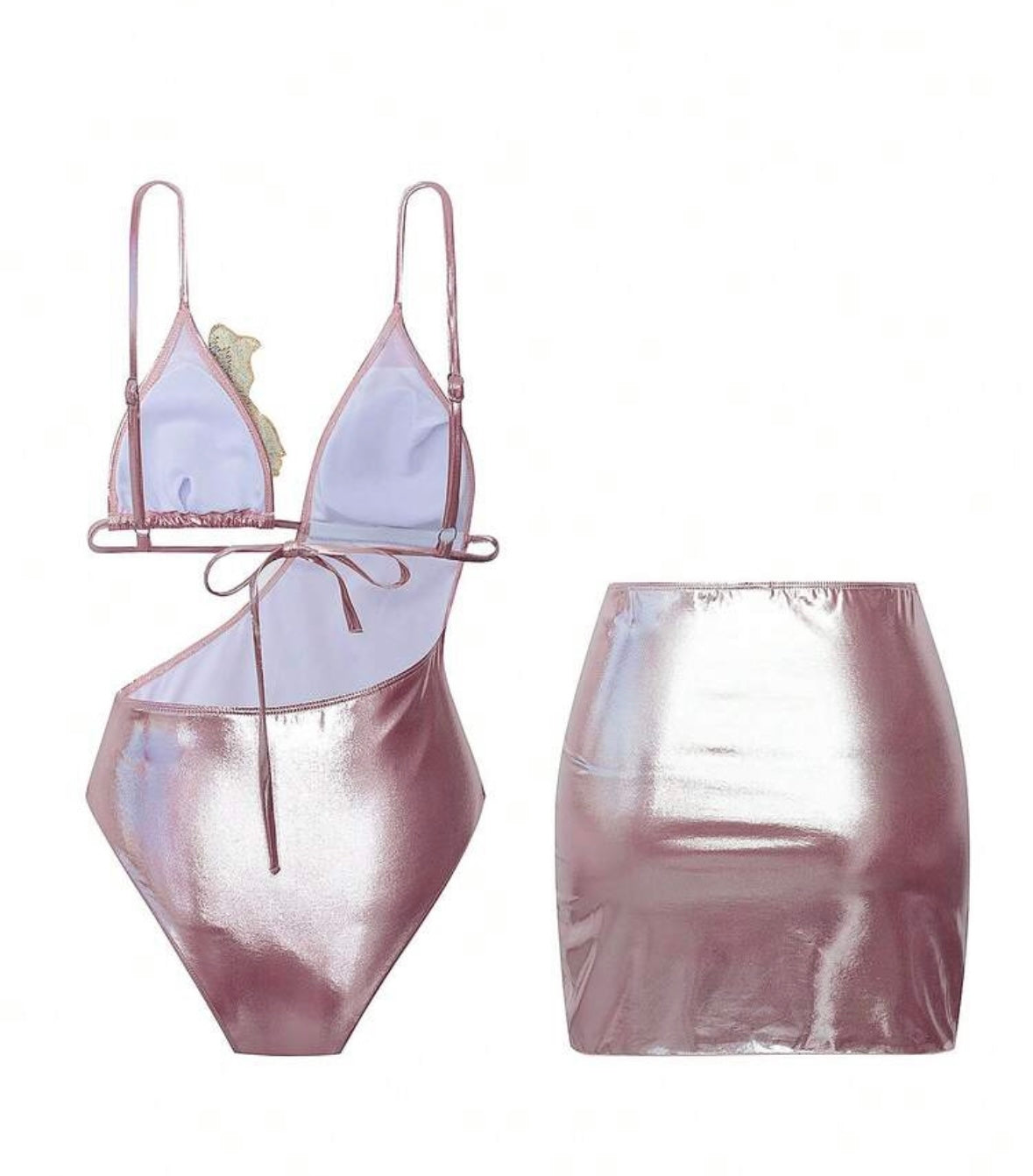 Honolulu Metallic Monokini Set