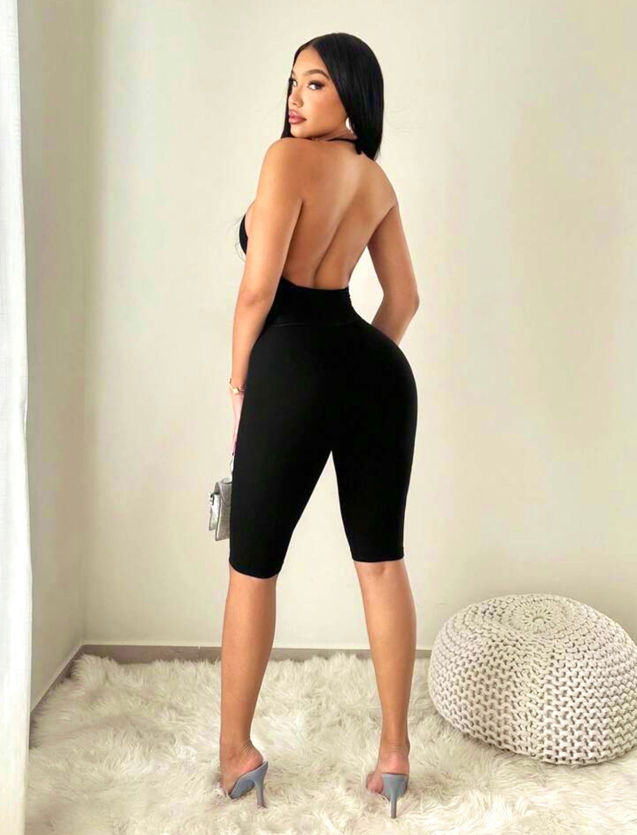 Body Language Halter Capri Jumpsuit