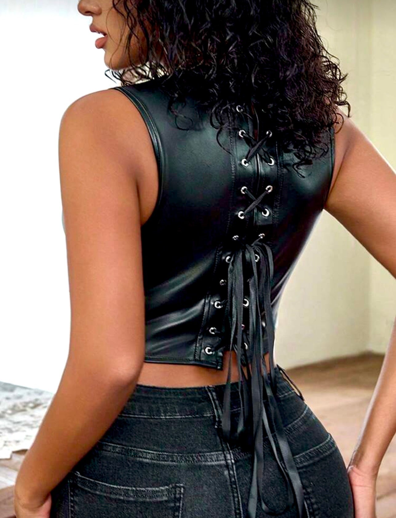 Venus Leather Corset Top