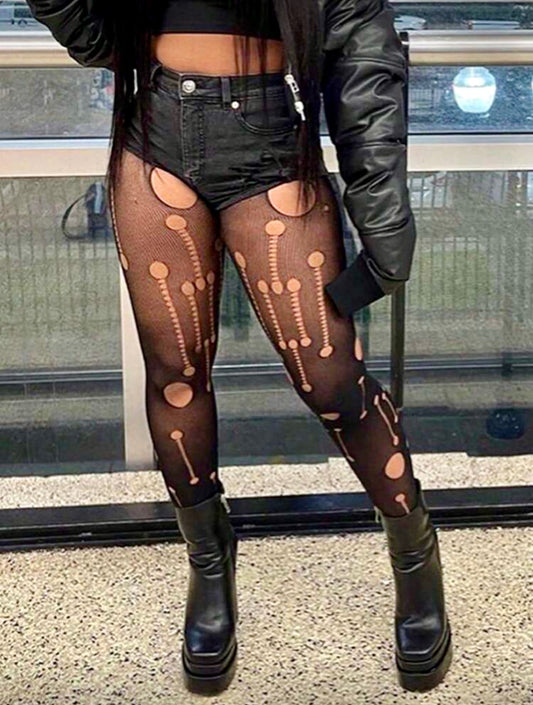 Patterned Sheer Tights