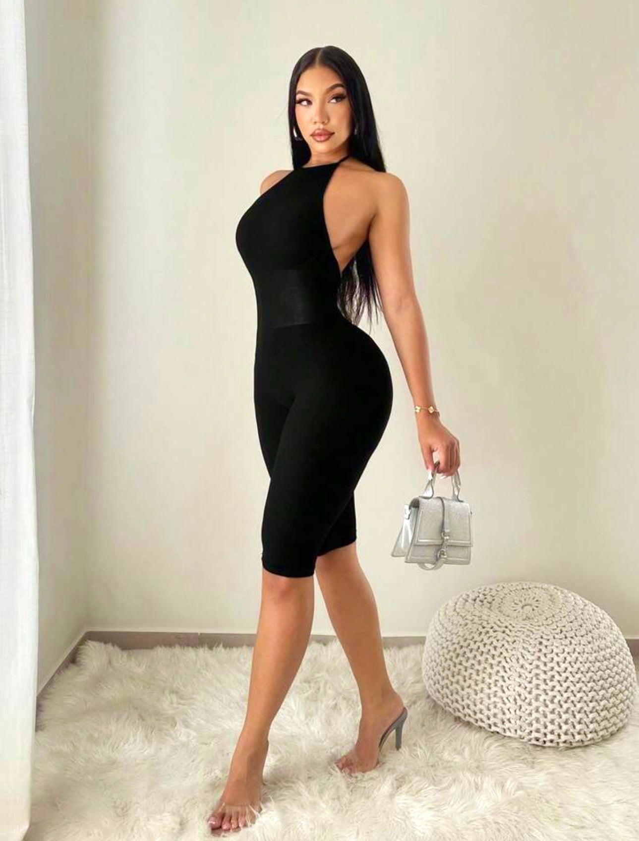 Body Language Halter Capri Jumpsuit