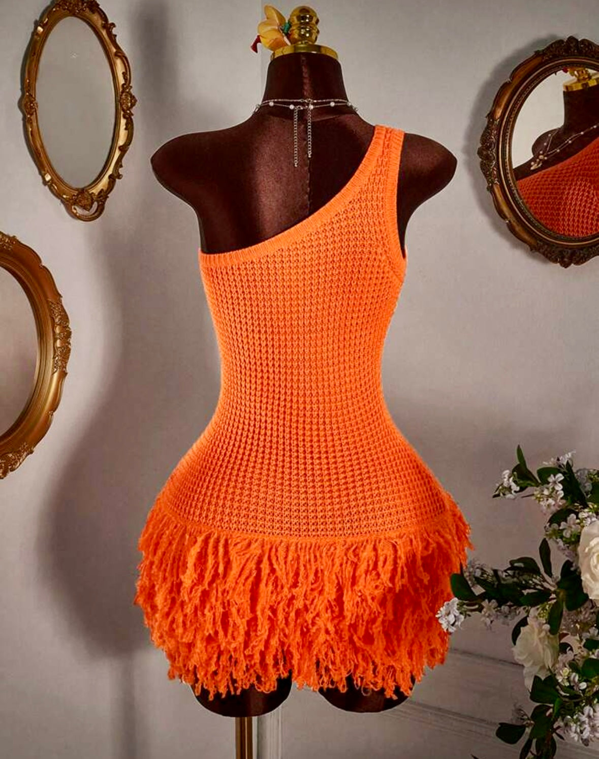 Tahiti Fringe Mini Dress