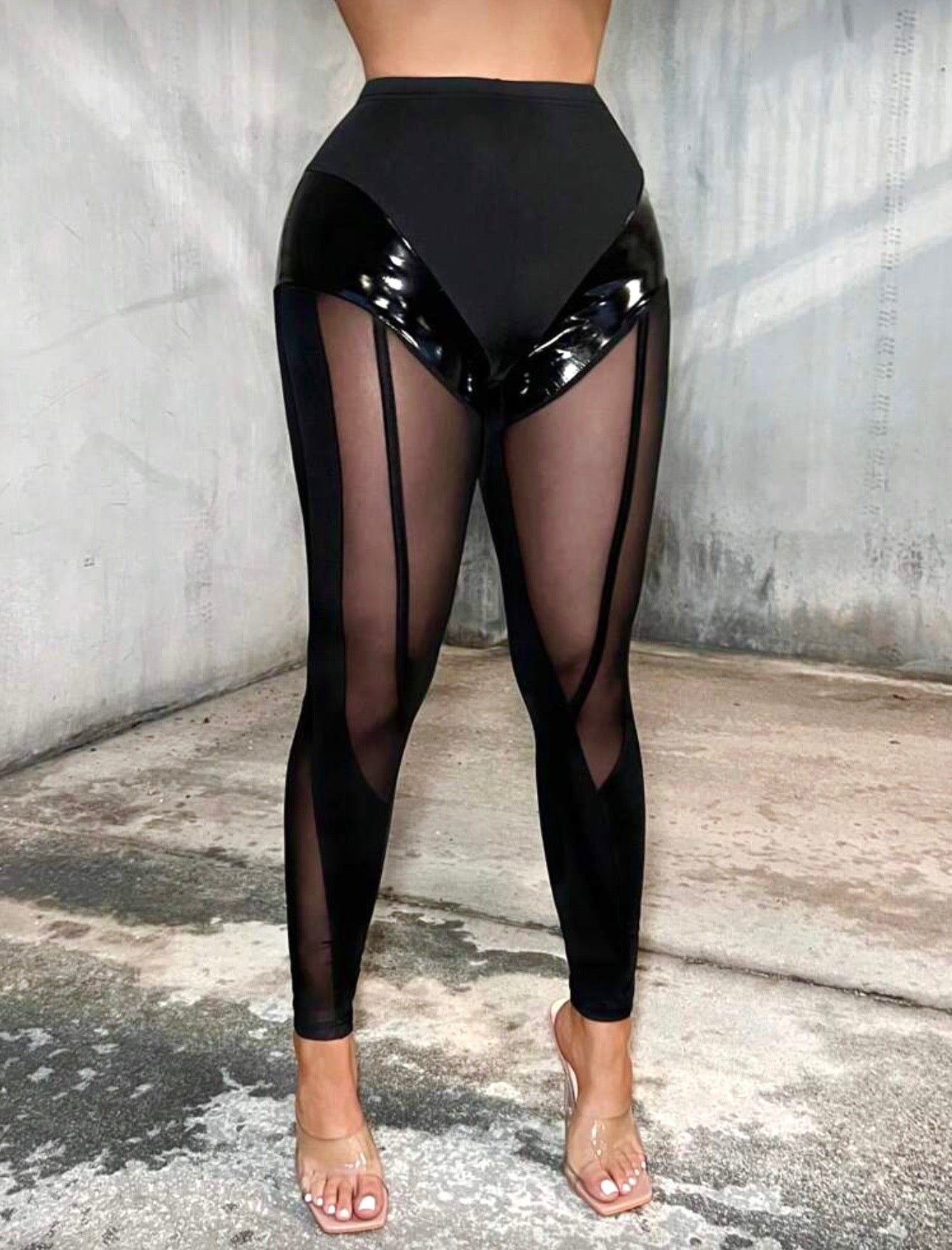 Zarina Lace Panel Leggings