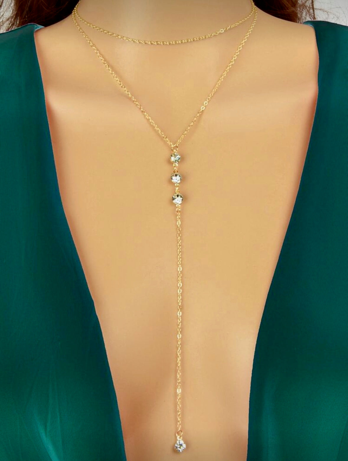 Crystal Drop Necklace