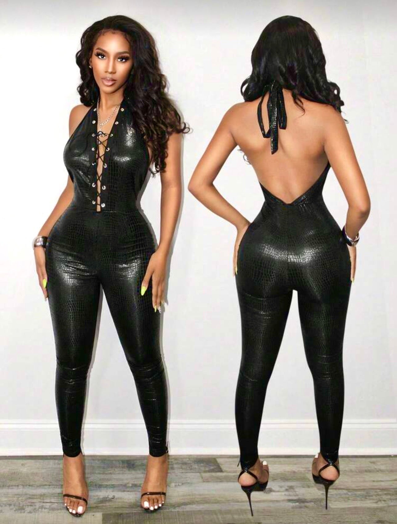 Vixen Lace-Up Jumpsuit