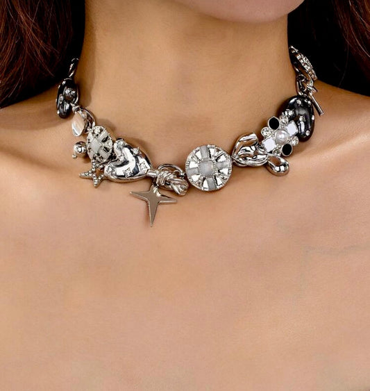 Chunky Charm Necklace