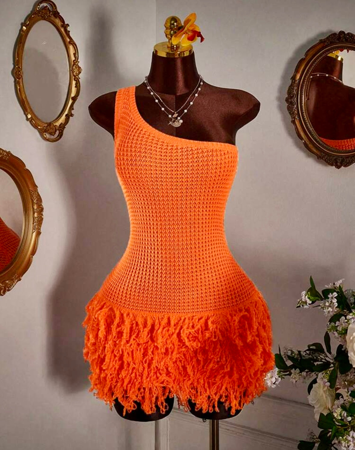 Tahiti Fringe Mini Dress