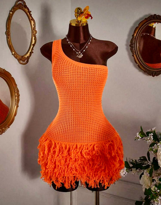 Tahiti Fringe Mini Dress