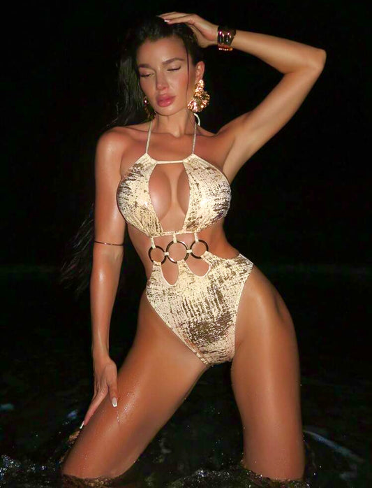 Midnight Mirage Cutout Monokini