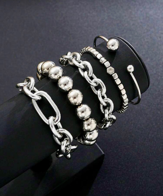 Chunky Stacked Bracelets