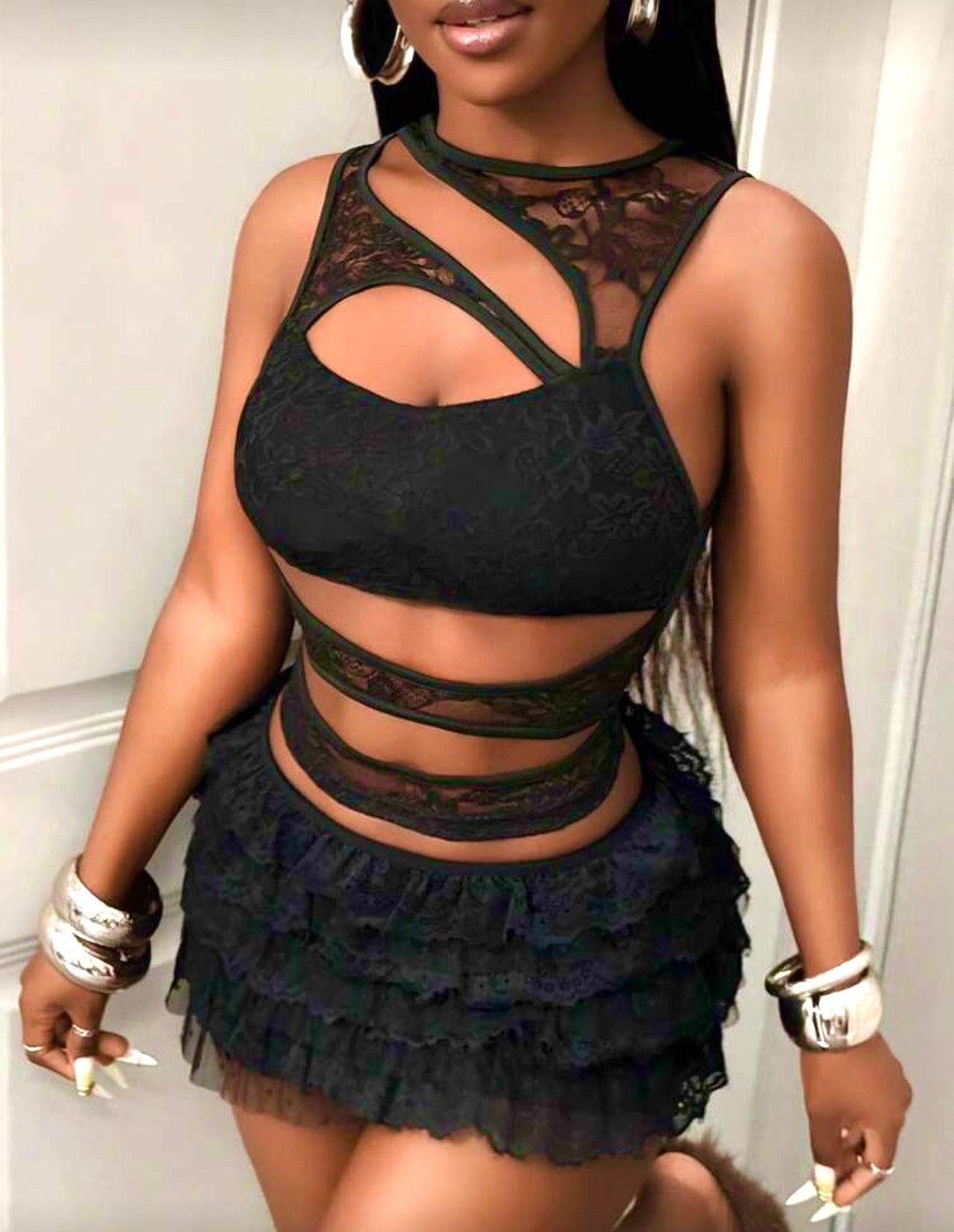 Midnight Muse Lace Top