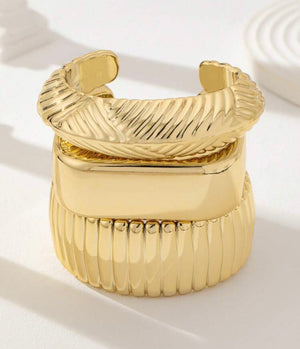 Golden Trio Bangle Set