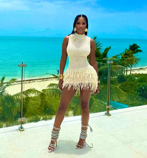 Coconut Crème Knit Dress