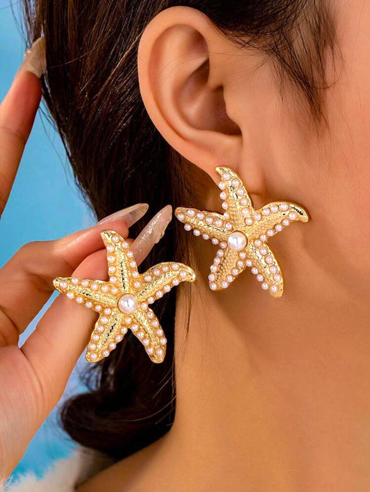 Starlit Pearl Earring